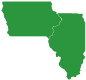 Illinois and Iowa